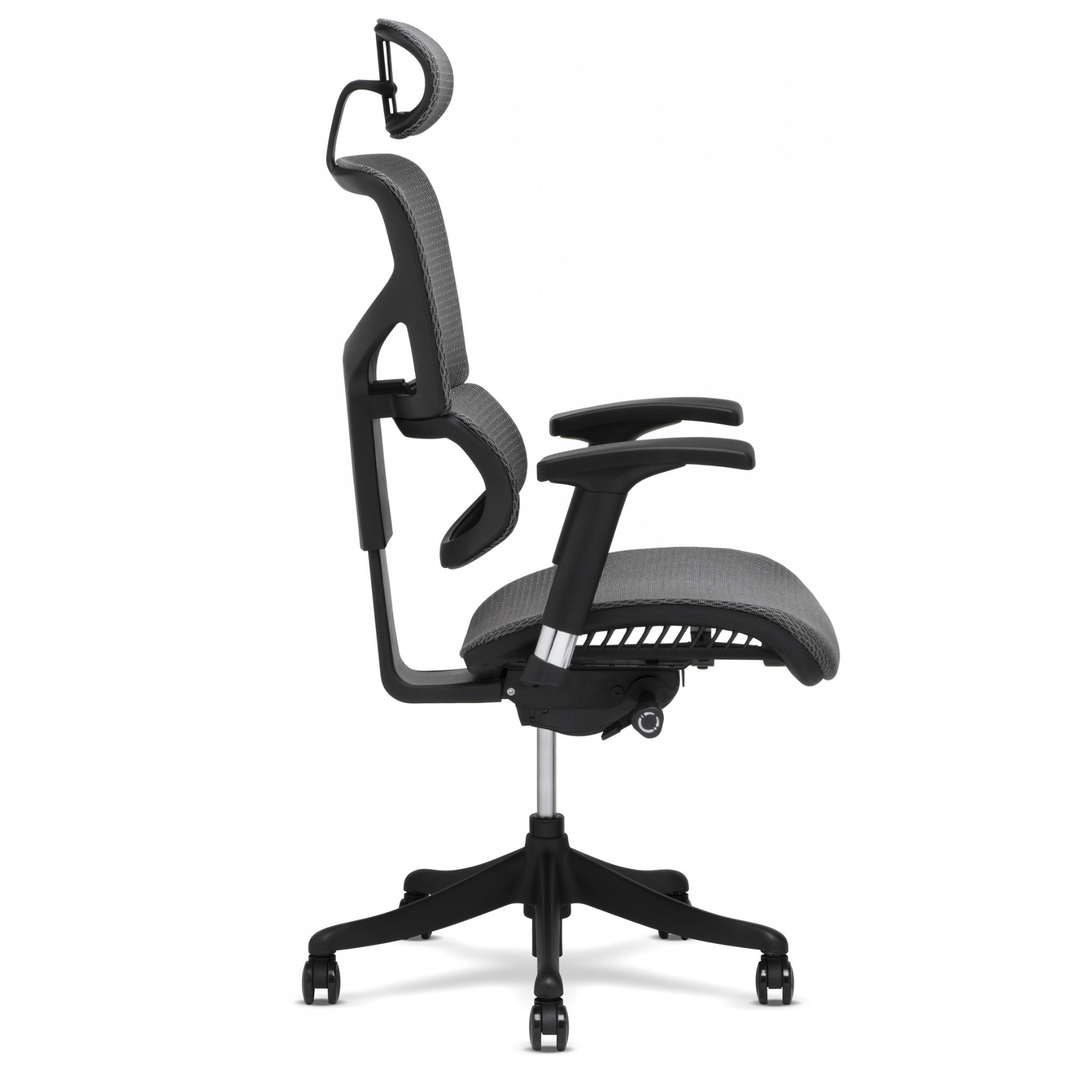 X-Chair X1 High End Task Chair, Grey Flex Mesh with Headrest - Ergonomic  Office Seat/Dynamic Variable Lumbar Support/Highly Adjustable/Relaxed